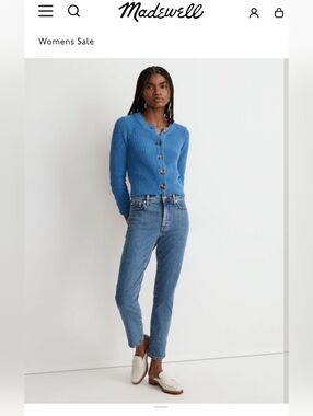Madewell Mid-Rise Blue Women's Jeans | Straight Leg | 23P